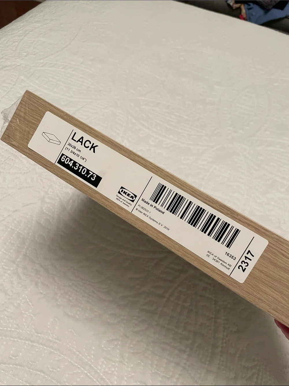 New IKEA LACK Floating Wall Shelves Set of 2 White Stained Oak Effect Natural